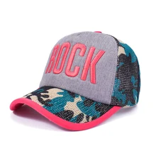 Новинка, сетчатая бейсбольная кепка s, женская модная Солнцезащитная Козырьки Шляпы, женская кепка с надписью в стиле рок, кепка с сеткой, уличная Кепка