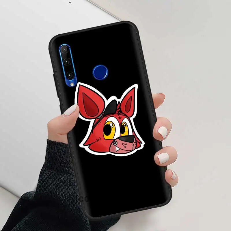 Fnaf плюшевый Foxy чехол для Huawei Honor 20 Pro 20e 20S 30 30S 10 9X Lite 9A 9C 9S 8A силиконовый