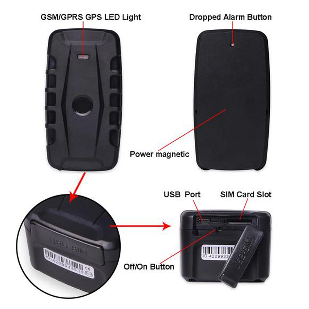 

LK209C Car GPS 20000mAh Waterproof Vehicle Trackers GPS Locator Auto Tracking Device Alarm For Tesla Model 3 Bmw E46 E90 VW