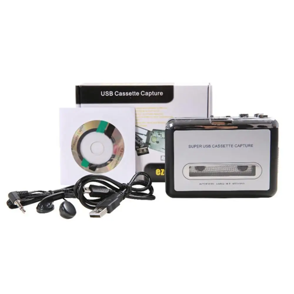 

USB Tape Cassette Player Tape Converter to MP3 Capture Audio Music Player Exquisitely Designed Durable Gorgeous