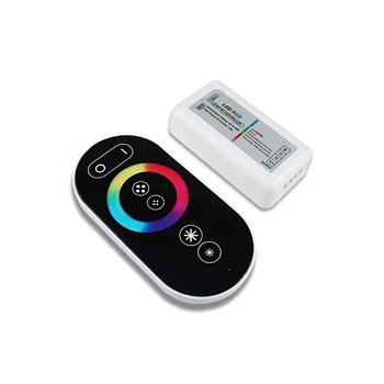 

Plastic shell 12V 24V 4A touch remote rgb flashing led light tape 3ch rgb led controller dimmer