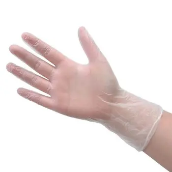 

Transparent Disposable Pvc Gloves Dishwashing/Kitchen/Latex/Rubber/Garden Gloves For Home Cleaning 100 Pcs
