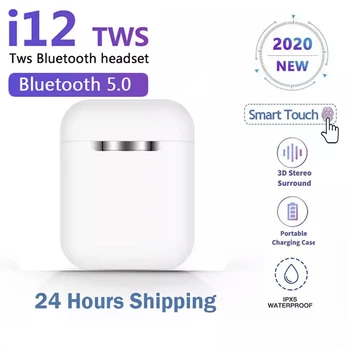 

Original i12 TWS HiFi Sound Bluetooth 5.0 Sport Earphone touch pop-up window HD Mic better than i9s i11 a6s