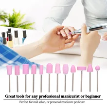12 шт. шлифовальные Пилочки для ногтей сверла для ногтей края для полировки, очистки Инструменты Электрические аксессуары машины для маникюра и педикюра, фрезер советы инструмент «сделай сам»