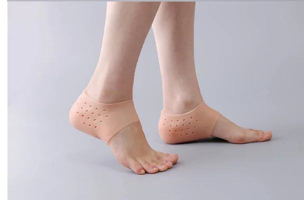 nude 3.5cm holes Shopify дропшиппинг силиконовые стельки для увеличения роста невидимые стельки носки подпяточники 3,5 см, увеличивающие рост, с бантом-уход для ног: стельки инструмент - Цвет: nude 3.5cm holes