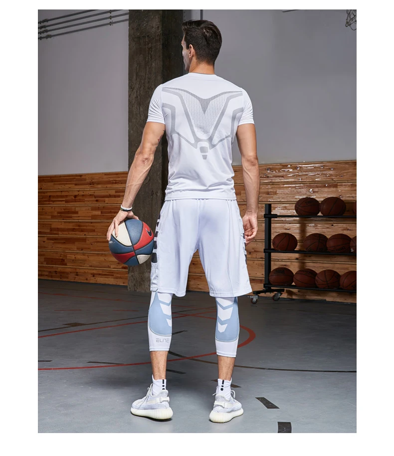 Fitness training tracksuit for men mens clothing tracksuits