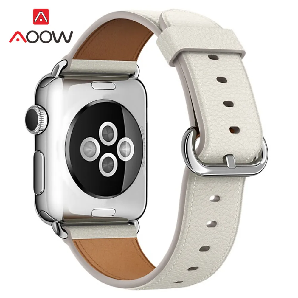 Мягкий ремешок для часов из натуральной кожи для Apple Watch 4, 5, 38 мм, 42 мм, 40 мм, 44 мм, классический мужской и женский браслет, ремешок для iWatch 1, 2, 3