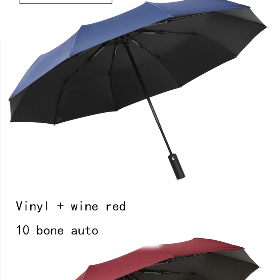 DJLJLZWE 10K автоматический складной зонт женский автомобильный Зонт с защитой от УФ мужской деловой Ветрозащитный Зонт портативный зонт