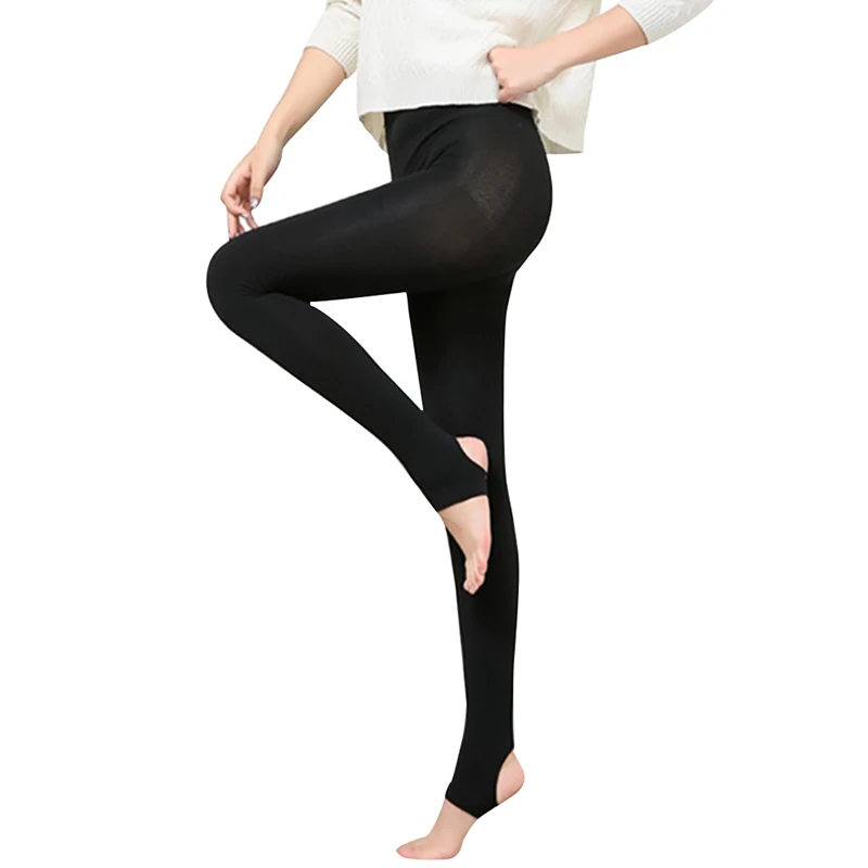 

X 2019 Trousers Women Autumn Winter Plus Velvet Keep Warm Skinny Tights Solid Color Women Stretchy Elastic Pencil Pants