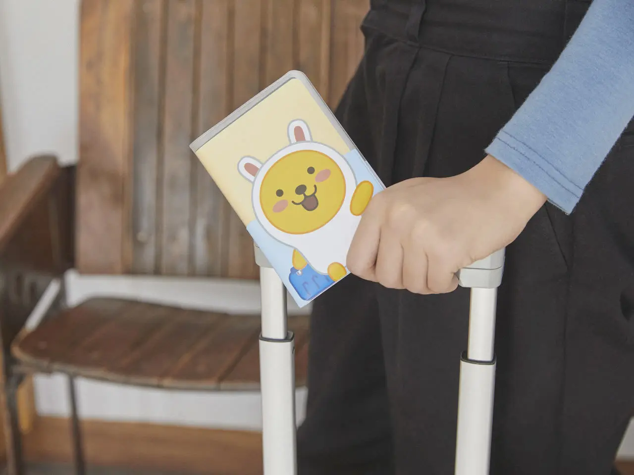 Корейский стиль Kakao Прозрачная Обложка для паспорта из ПВХ мягкая Очаровательная симпатичная Обложка для паспорта короткий дорожный защитный для паспорта чехол