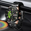 CURREN Stainless Steel Watches for Mens Creative Fashion Luminous Dial with Chronograph Clock Male Casual Wristwatches 3