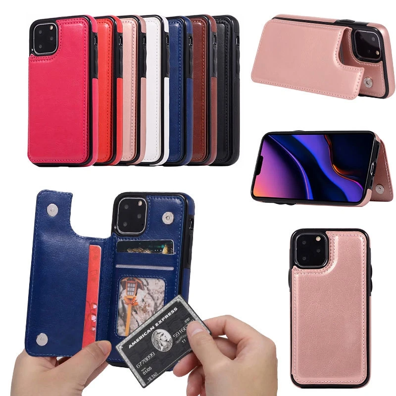 Легкий Карманный чехол для iPhone 11 Pro Max 11Pro XR XS 6 6s 7 8 plus слот карт держатель Магнитный
