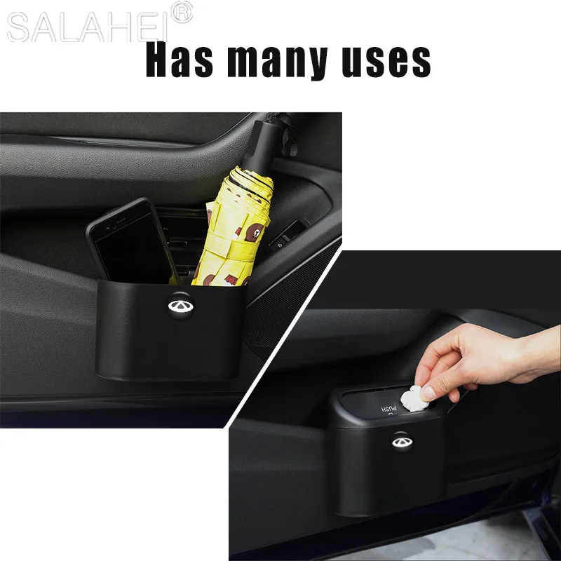 Car Trash Can Interior Organizer Storage Box Holder Car Rubbish Can Auto Accessories For Chery TIGGO 3 4 5 7 PRO 8 Car Goods