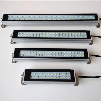 방수 내유 방진 작업장용 LED 산업용 램프, CNC 램프, 22-53CM, 110V 220V 24V 36V LED 기계 작업 도구 조명