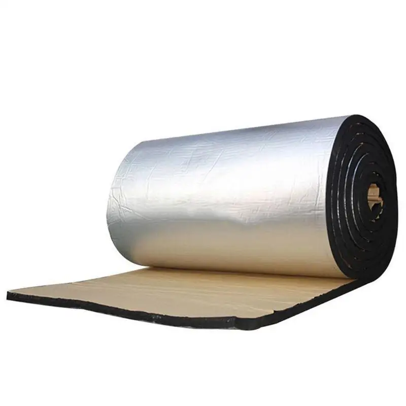 Vibration Isolation 50x200cm 5/10/15mm Car Sound Deadener Mat Noise Bonnet Insulation Deadening for Hood Engine Sticker Auto sound proof mat sound insulation mat sound deadener mat