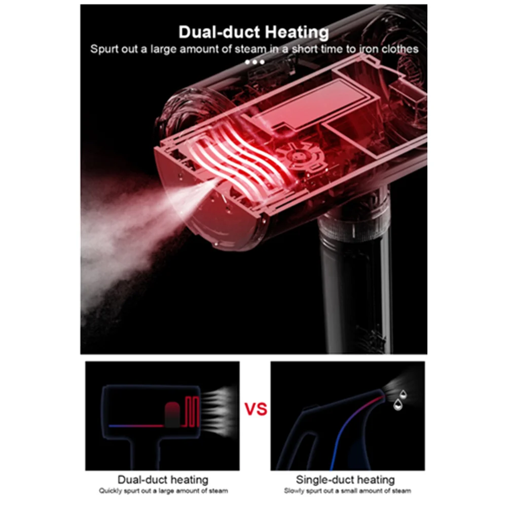  New Xiaomi Deerma Multi-function Steam Iron Portable Travel Garment 2 in 1 Hanging Flat Iron Intell