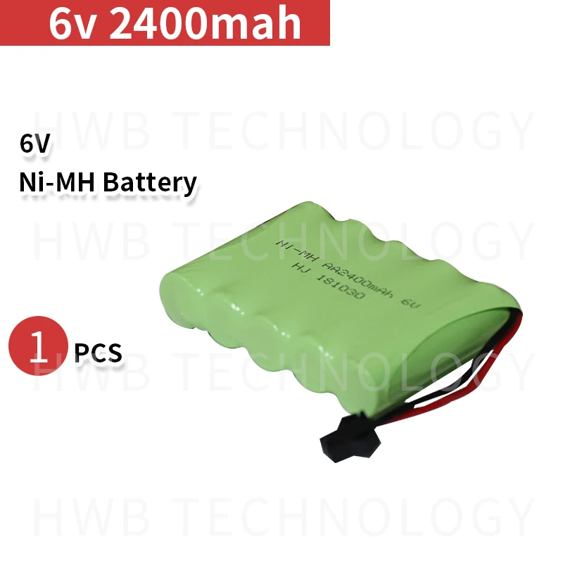 

6V 2400mAh Remote Control toy electric lighting lighting security facilities AA battery RC TOYS Ni-MH battery group