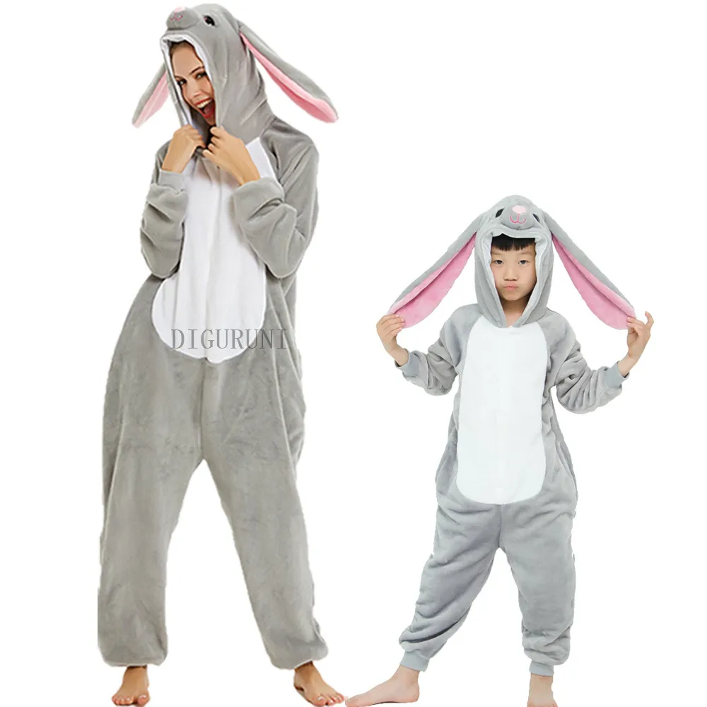 Пижама унисекс для женщин и девочек machimaro зимний фланелевый комбинезон сна