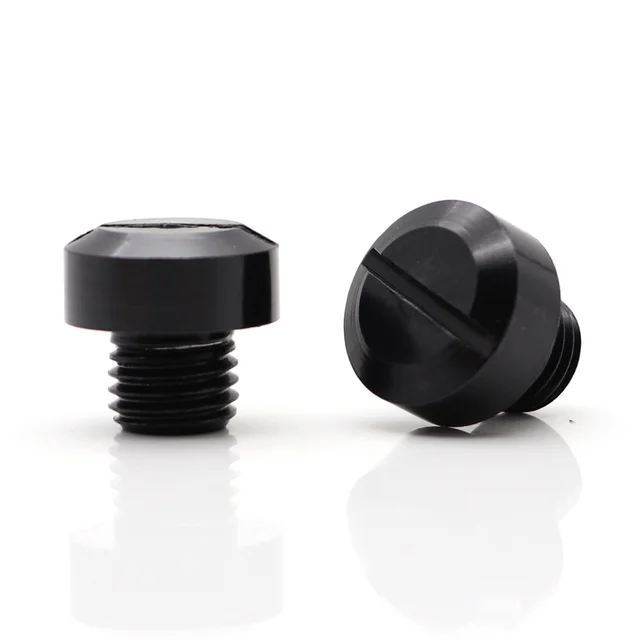 2Pcs Universal Motorcycle CNC M10*1.25 M8*1.25  Mirror Hole Plug Screw Bolts Covers Caps Clockwise Screw For Honda Suzuki
