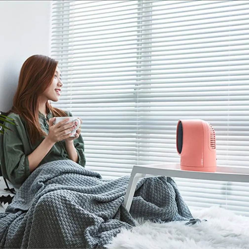 Warmbaby Portable Personal Air Heater Dull Heater Office Home Self-Controlled Thermostat Heater Fan Heater