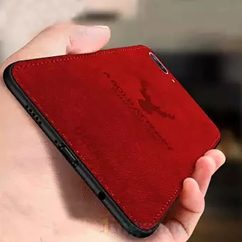 Дизайнерский чехол с рисунком лося для OPPO A3S TPU и Linen C картой памяти