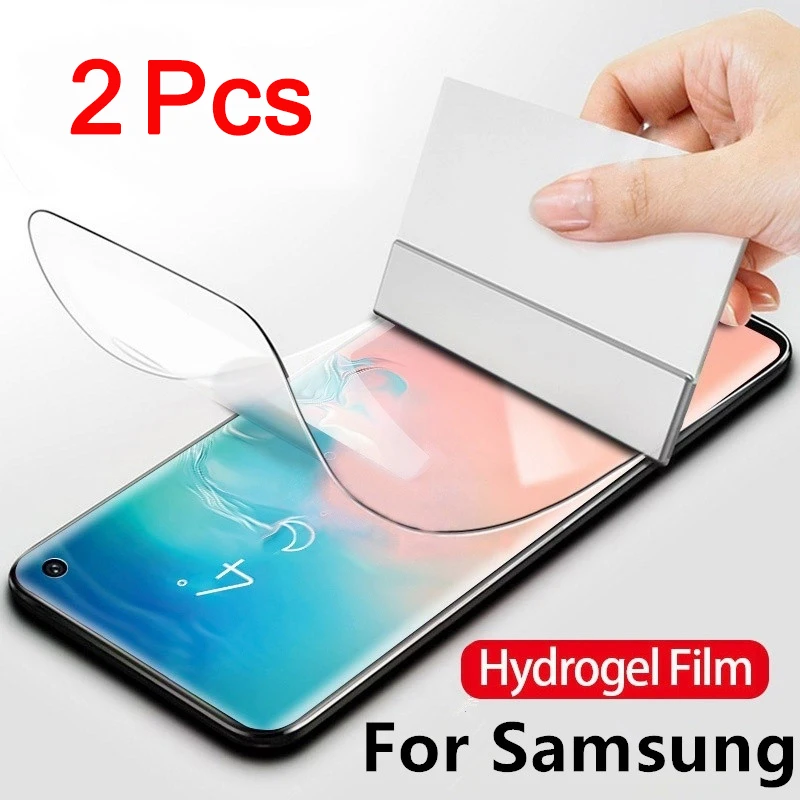 Купить Гидрогелевая пленка для Samsung S21/S20/10/S9/S8 Plus защитная экрана Galaxy Note 10 9 S21 Ultra S10 5G 2 шт.  | Защитные стёкла и плёнки для телефонов (10000003882503)
