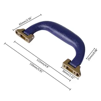 

Square Shape Plastic Bag Handle Metal Base Frame Parts Suitcase Luggage Case Pull Grip Repairing Tool DIY Accessories