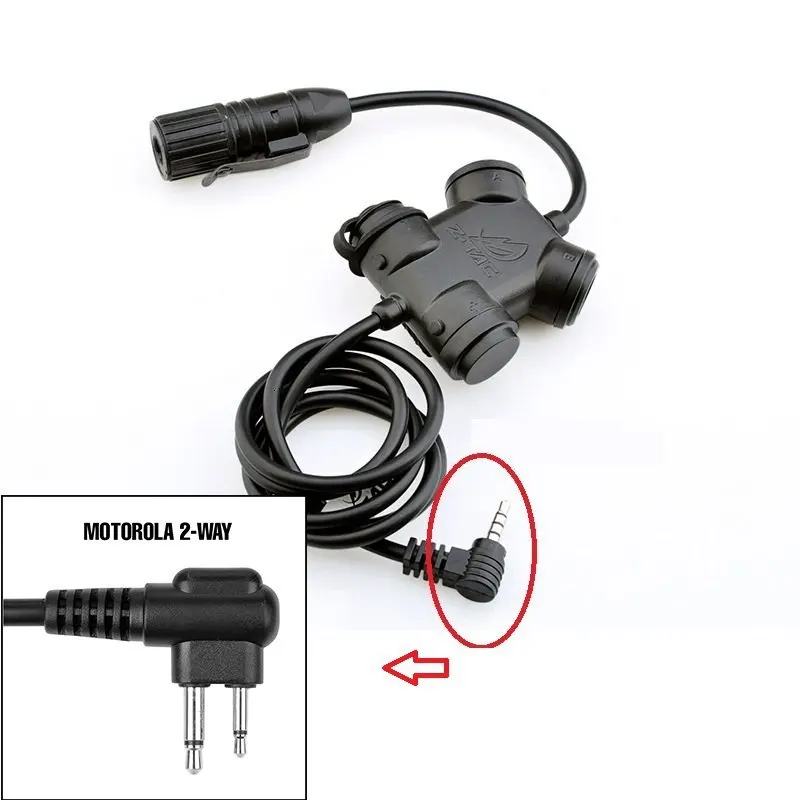 MOTOROLA 2 WAY Z-TAC Tactical earphone accessories ptt CLARUS ZSILYNX Airsoft Tactical PTT Auricular Accesorios Z130 - Цвет: MOTOROLA 2 WAY