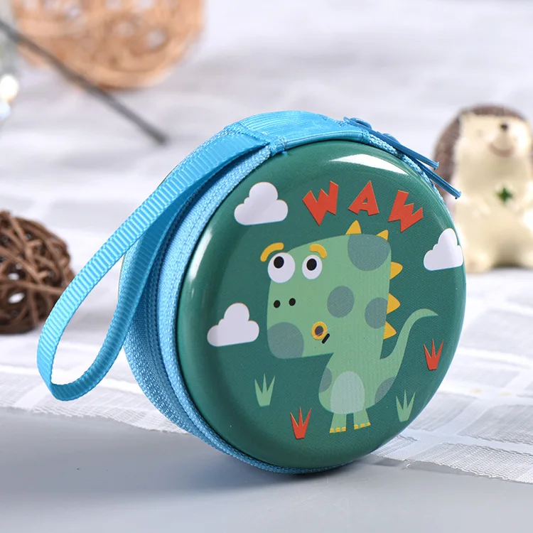 Маленький динозавр монета гарнитура Мультфильм кошелек милый ключ плюс мини сумка дети малыш мальчик девочка для подарка кошелек