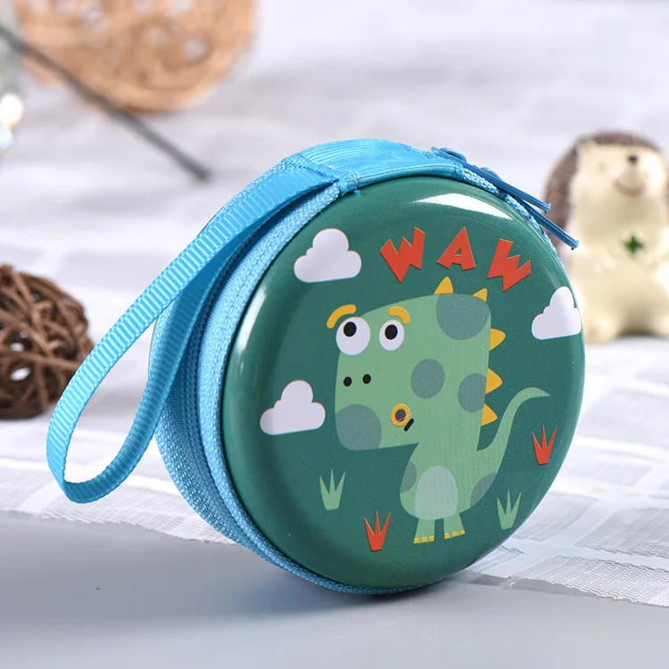Small Dinosaur Coin Headset Cartoon Purse Cute Key Plus Mini Bag Children Kid Boy Girl For Gift Wallet