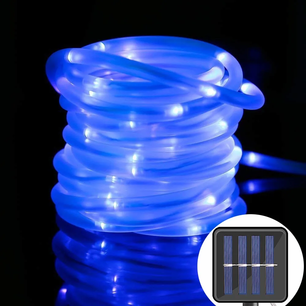

50/100 LED Solar Lamp Garden Light Rope Tube Garland String Light Christmas Fairy Decoration Home Holiday Lighting Wedding Party