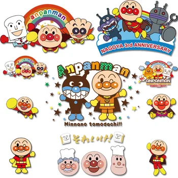 

DIY Cute Anpanman Patches Iron-on Transfer On Clothing Cartoon Heat Transfer Vinyl Sticker For Kids Baby Clothes Washable Decor