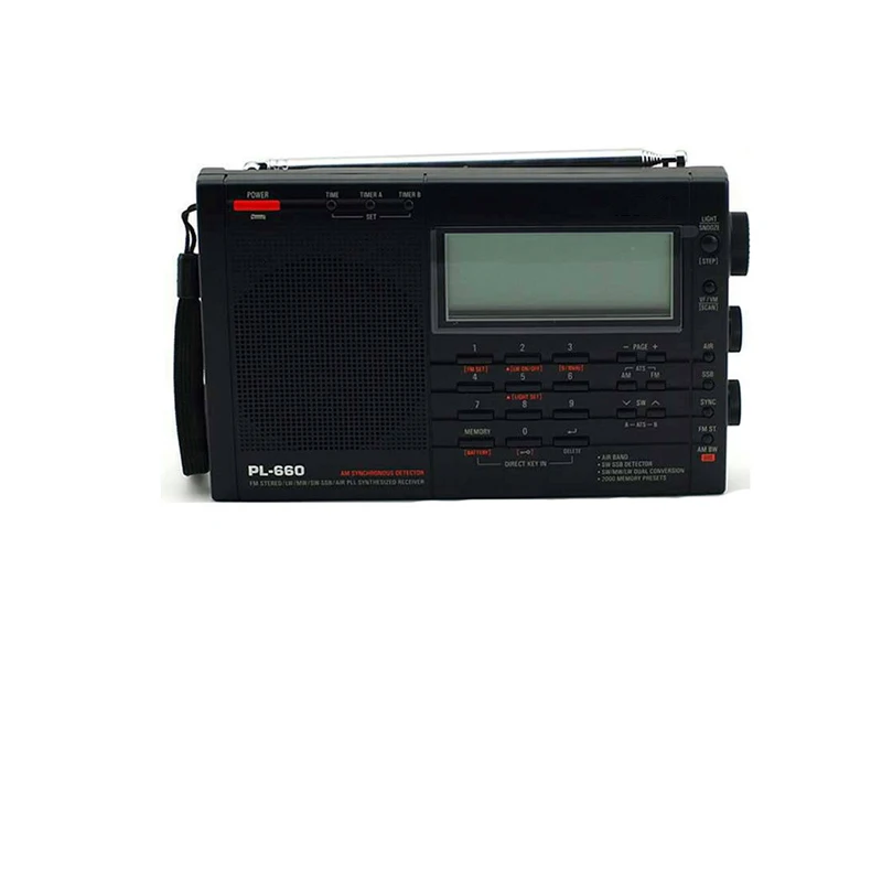 PL-660 радио воздуха полный диапазон портативный глубокий звук и высокая чувствительность приемник FM/MW/SW/LW многодиапазонный двойной преобразования