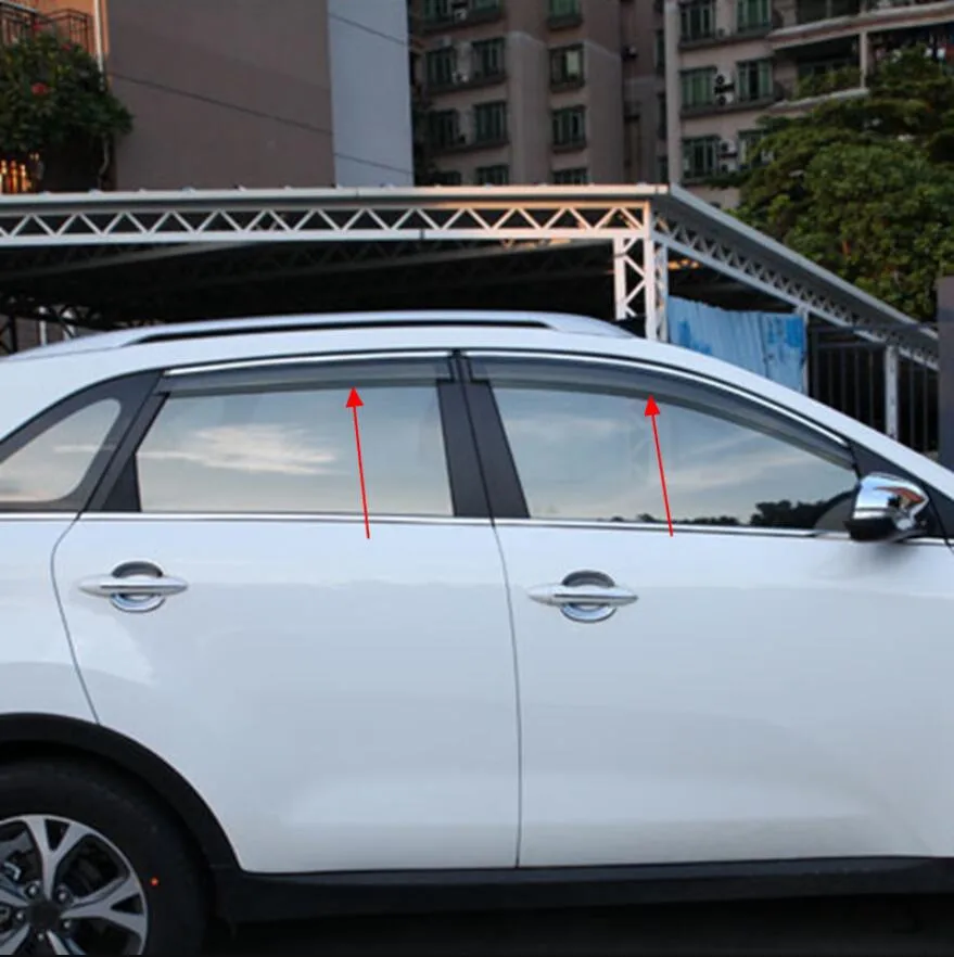 Для KIA Sportage Quarta Generazione ABS Пластиковый оконный козырек вентиляционные шторы Защита от солнца Pioggia Deflettore защитные чехлы 4 PZ