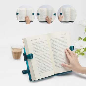 

Creative Book Stand Holder Adjustable Portable Student Reading Multifunctional Plastic Book Holder for Reading Office Supplies