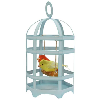 

Bird Cage Little Canary Folding Cutting Mini Cute 3D Paper Model Papercraft Pet Animal Figure DIY Kids Adult Craft Toys QD-027