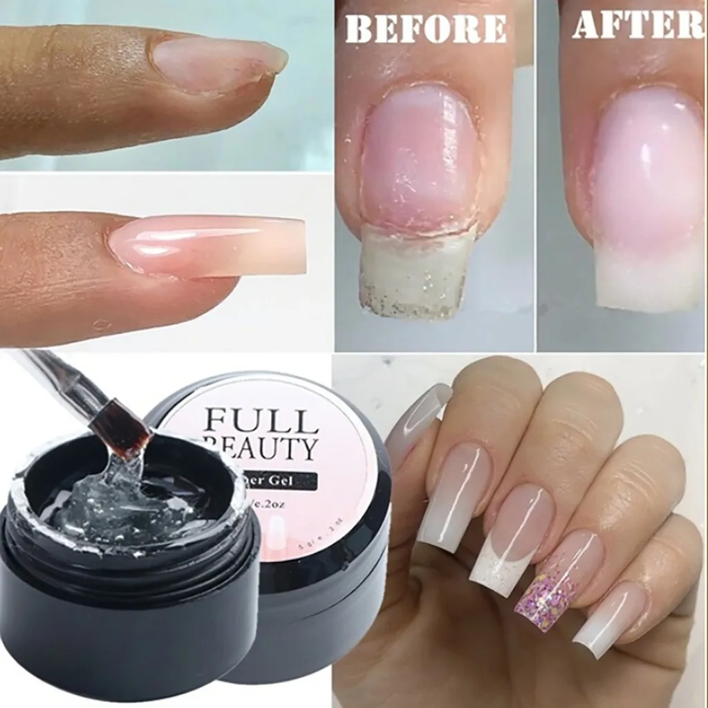 2pcs New Cracked Nail Repair Gel Nail Damage Repairing Broken Nails Set