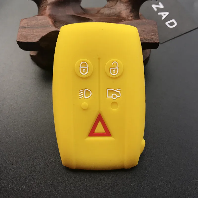 ZAD силиконовый чехол ruber для ключа автомобиля для jaguar XF XK XKR X-type S-type 5 кнопок Smart Remote key shell