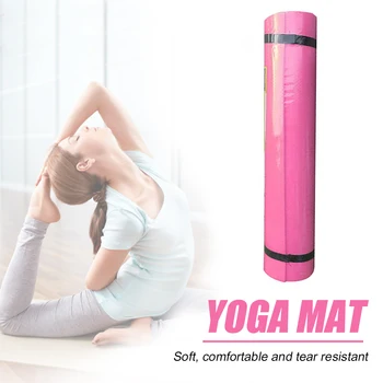 

6mm Thick EVA Yoga Mat All Purpose Non-Slip Pilates Exercise Mat (Pink)