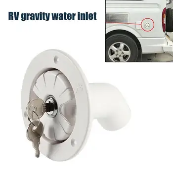 

RV Accessories Water inlet with lock Lockable Gravity Trailer Water Filler Fresh Boat Filter Inlet RV Accessories E8F3