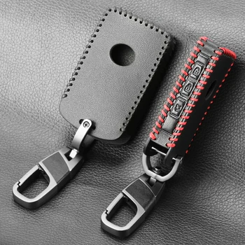 

Genuine Leather Case Car Key Cover Cap Holder For Mazda 3 New Arrival Sedan 2019 Hatchback Car Case For Keys Accessories