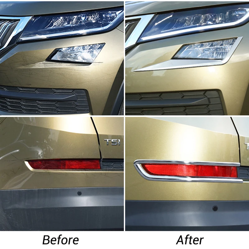 Для Skoda Kodiaq 2017 2018 2019 2020 автомобильные передние противотуманные фары светильник