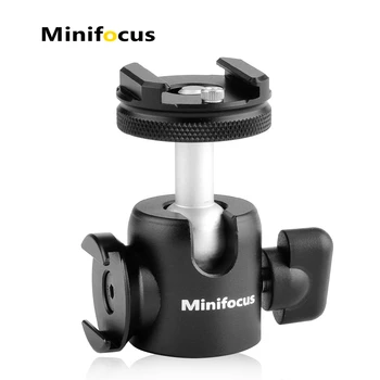 

Ball Head with Dual Cold Shoe 360 Degree 1/4" and 3/8'' Screw Mount for Gopro DSLR Camera Smartphone Vlogging Video Photograhpy