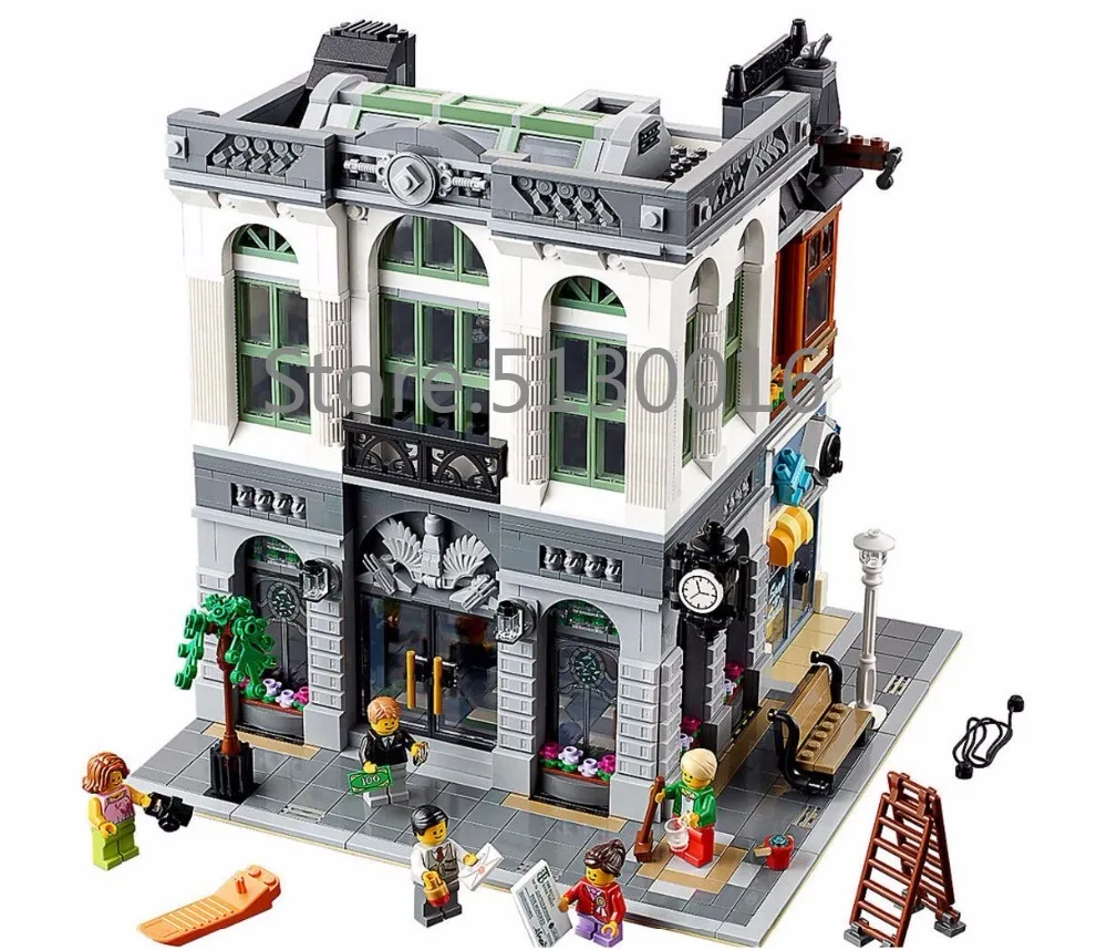 Цена В наличии 15001 уличный вид кирпича банк СОЗДАТЕЛЬ серии Модели Строительные блоки 2413 шт Кирпичи Детские Игрушки совместимы с 10251