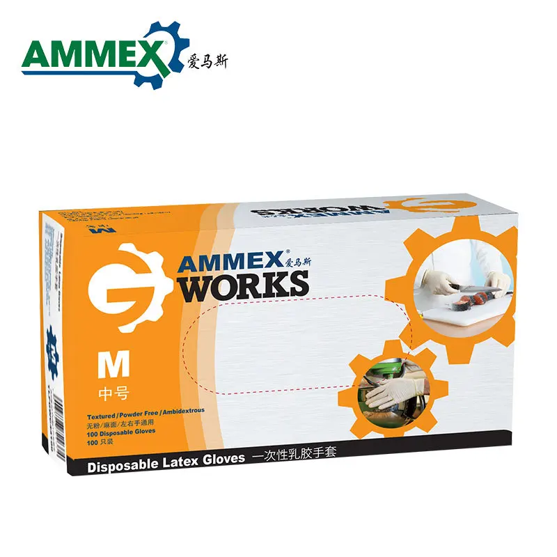100 шт одноразовые перчатки латексные для рук работы резиновые бытовой продукт