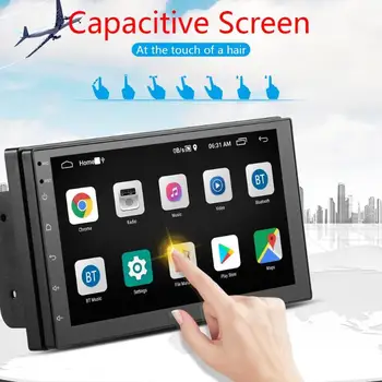 

Car Stereo 7 Inch HD Touch Screen Bluetooth GPS Radio Speed Display Reverse Image Android Apple Universal SWM Double DIN Android