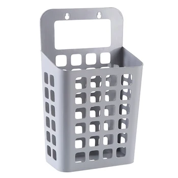 

-Household Practical Hollow Out Suction Cup Hanging Type Plastic Dirty Clothes Storage Basket- ztou