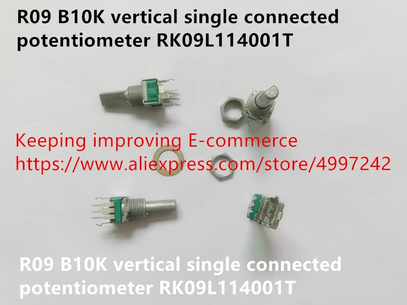 Оригинальный новый вертикальный одинарный соединитель 100% R09 B10K RK09L114001T длина вала