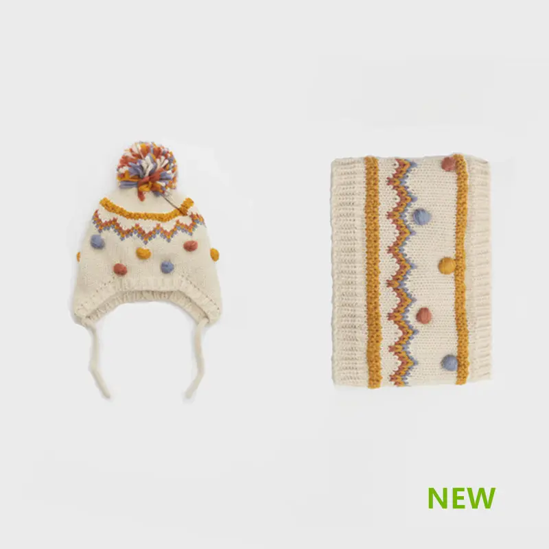 Осень зима 2019 новинка маленькая круглая двухслойная детская шапка вязаная для