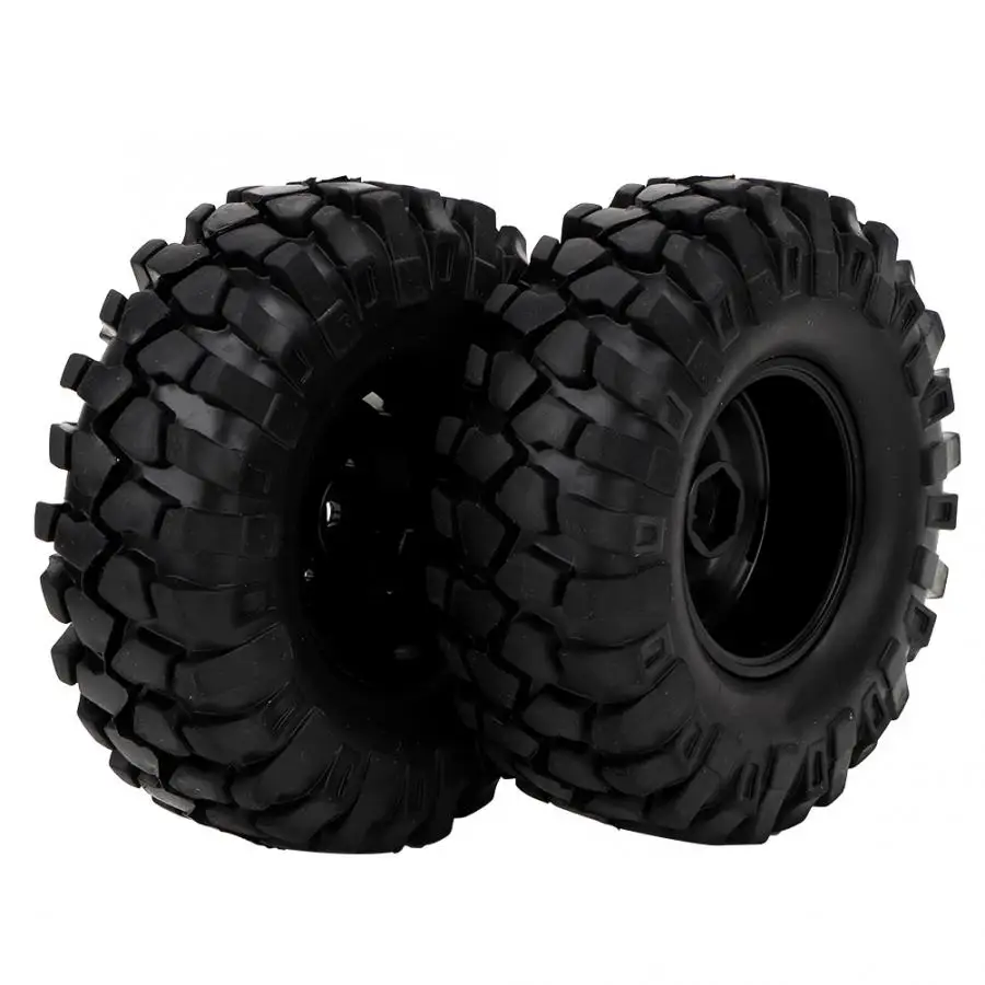 

Hot 4pcs 1.9" Plastic Wheel Hubs Rubber Tire 1/10 RC Car Accessory Fit forTraxxas D90 CC01 1/10 RC car SCX10 90047 D110 TF2